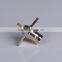 BNC Female Panel Mount Solder Pot Terminal 4 Holes Flange-BNC Connector