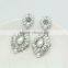 Newly Special Hot Sale Imitation Pearl Crystal Flowers Earrings Drop