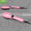ceramic hair straightener brush hair iron brush LCD brush hair straightening iron straightener ETL qualified --HSB002QU