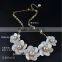 Fashion natural shell flower pearl short design accessories female necklace