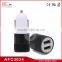 Wholesale factory Aluminum compact usb 2a usb cell phone car charger