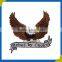 2015 Customized eagle embroidery badge embrodige patch with beautiful shape and high resolution