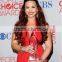 Demi Lovato Halter Red Hi Low Lace Dress 2012 Peoples Choice Awards Red Carpet Dresses TPD172