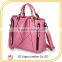 Office Lady Leather Handbags Modern Patchwork POLO Bags Handbag