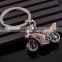 fashion custom metal keychain motorbike zinc alloy keychain/