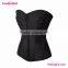 2016 Black Underbust Costume Woman Corset Steampunk Wholesale