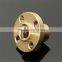 Brass Flange cap Nut Copper for Z axis Lead Screw 8mm 1-Start Screw CNC 3D printer Reprap prusa i3 DIY kit 3dprinter accessory