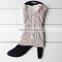 Snowflake Colors Knitted Leg Warmers,Lace Boot Socks, Leg Warmers,Vintage Knitted Boot Cuffs,