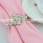 wholesale table decoration & accessories type square shape rhinestones crystal wedding napkin ring