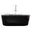 SUNZOOM corner black bathtub,indoor model bathtub,black bathtub