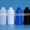 black hdpe plastic pesticide bottle