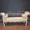 royal luxury bedroom furniture baroque solid wood hand carving bed end bench