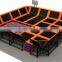 TUV Kids Sky Zone Rectangule Jumping Trampoline Park With Basketball Hoop for Sale Quality Choice Most Popular
