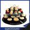 Various shapes and sizes rough edge slate stone stand cake