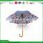 2016 double layers carved wood handle flower photo print inside umbrella                        
                                                Quality Choice