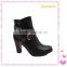 chunky heel boots women ankle boots in China