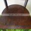 high quality strong durable metal imitated wood dinning chair