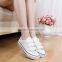 2016 Newest Comfortable Buckle Strap Canvas Shoes Ladies Flat Factory Shoes                        
                                                Quality Choice