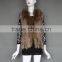 2016 fashion Genuine Rabbit Hooded Shawl with Tassels