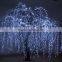 New Arrival Large Outdoor White Artificial Led Lighted Christmas Weeping Willow Tree
