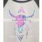 2015 Fasion ox-head printing woman t shirt printing manufacturers china