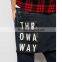 2015 Printed Dasign Slim Leg Drop Crotch Jeans Printed Panel Cheap Baggy Jeans, Men Baggy Jeans JXQ1220