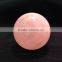 Natural Rose Crystal Ball For Ornaments Pink Crystal Stone Sphere