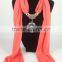 2014 Women Fancy Jewelry scarf with charm