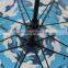 2015 Golf Windproof Anti UV Clear/ Rain blue sky and white cloud Painting Umbrella