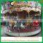 Amusement park electric fiberglass carousel horses for sale