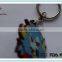 Japanese anime promotional 3D soft rubber pvc keychain