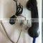 Metallic hose telephone handset with jack 3.5 T6 , usb telephone handset Armoured cord line