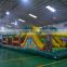 Hot selling plam obstacle green inflatable obstacle course for kids