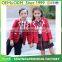 Custom Beautiful Primary School Uniform Fashion Kids Red Blazer Grid Skirt and Pant School Uniform