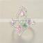 Wholesale  Metal Ring With Color Stones