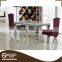 Tempered Glass Dining Table Round Table Set