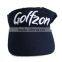 Cotton outdoor 3D embroidery sport sun visor cap