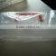 White plastic toolbox with red handle
