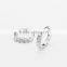 Jewelry Factory Cubic Zirconia Hoop Earring ,Fashion White Gold Plated Trendy Earring