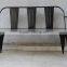 INDUSTRIAL IRON THREE SEATER BENCH