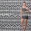 best selling scallops burn out lace fabric/high quality polyester & cotton guipure lace fabric for george skirt
