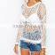 High fashion design sexy women sweater cheap women see though sweater