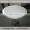 Glossy round marble acrylic solid surface table tops restuarant dining table