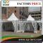 white pvc aluminum frame pagoda mongolia tent 5x5m with pvc windows