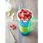 Snackeez 2 In 1 Drinking Snack Promotional Fruit Clear PP Plastic Juice Water Cold Drink Cup