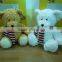 Colorful stuffed valentine plush love bear gift