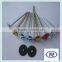 Umbrella head roofing nails with rubber washer made in china