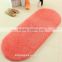 multiple color bathroom anti-slip rug circular shaggy floor carpet