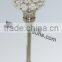 crystal candle holder with metal stand for wedding decor
