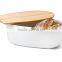 Food container with wooden lid/food container with wooden cutting board